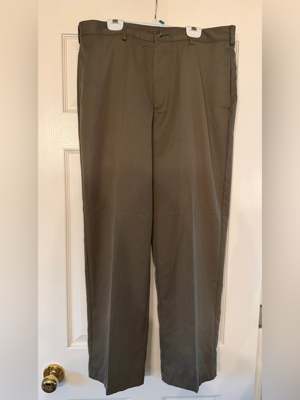 Tommy Hilfiger Olive Green Men's Dress Pants